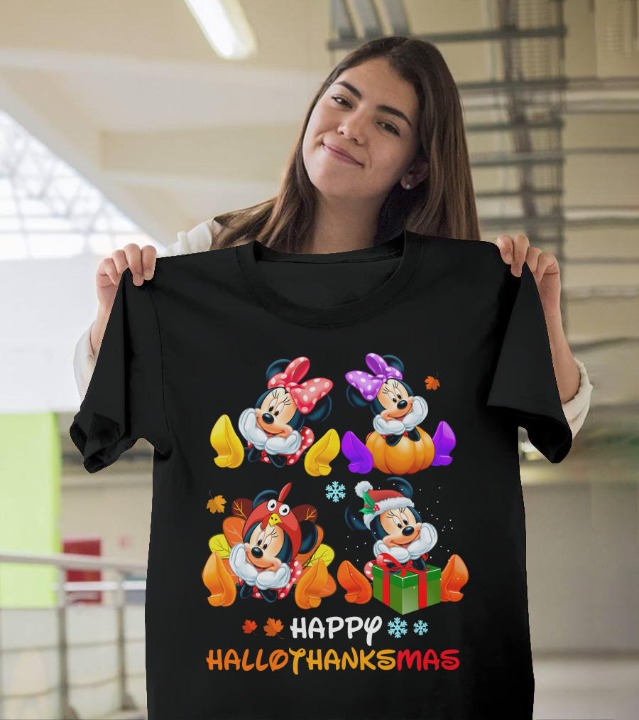 Happy Hallothanksmas Minnie Celebrations T-Shirt