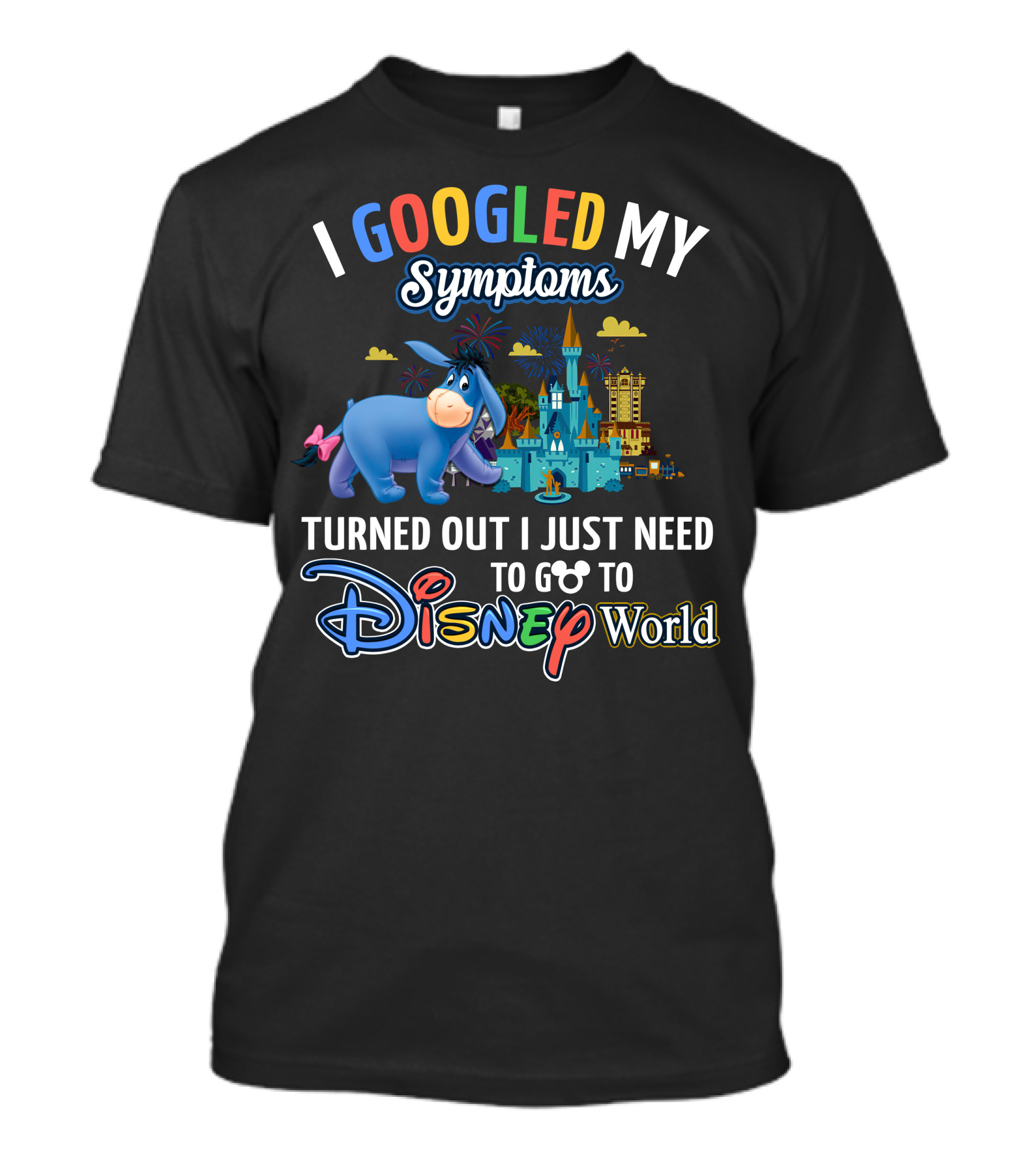 I Googled My Symptoms Eeyore Disney World T-Shirt