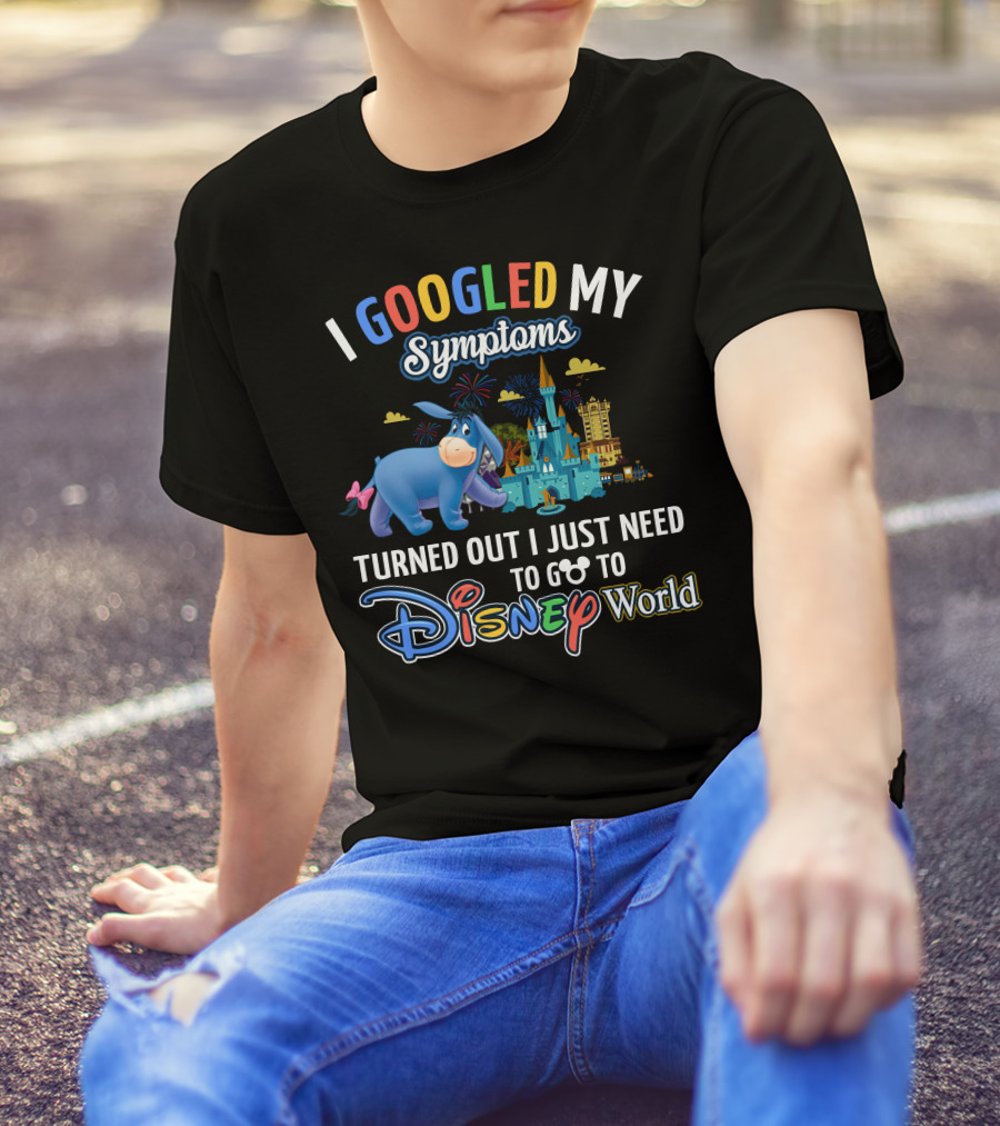 I Googled My Symptoms Eeyore Disney World T-Shirt