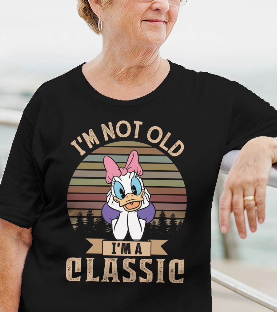 I'm Not Old I'm A Classic Daisy Duck Vintage Retro Style T-Shirt