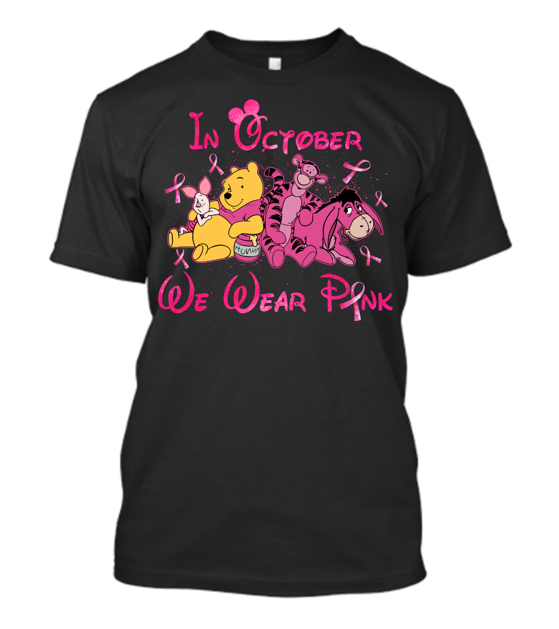 In October We Wear Pink Winnie The Pooh T-Shirt