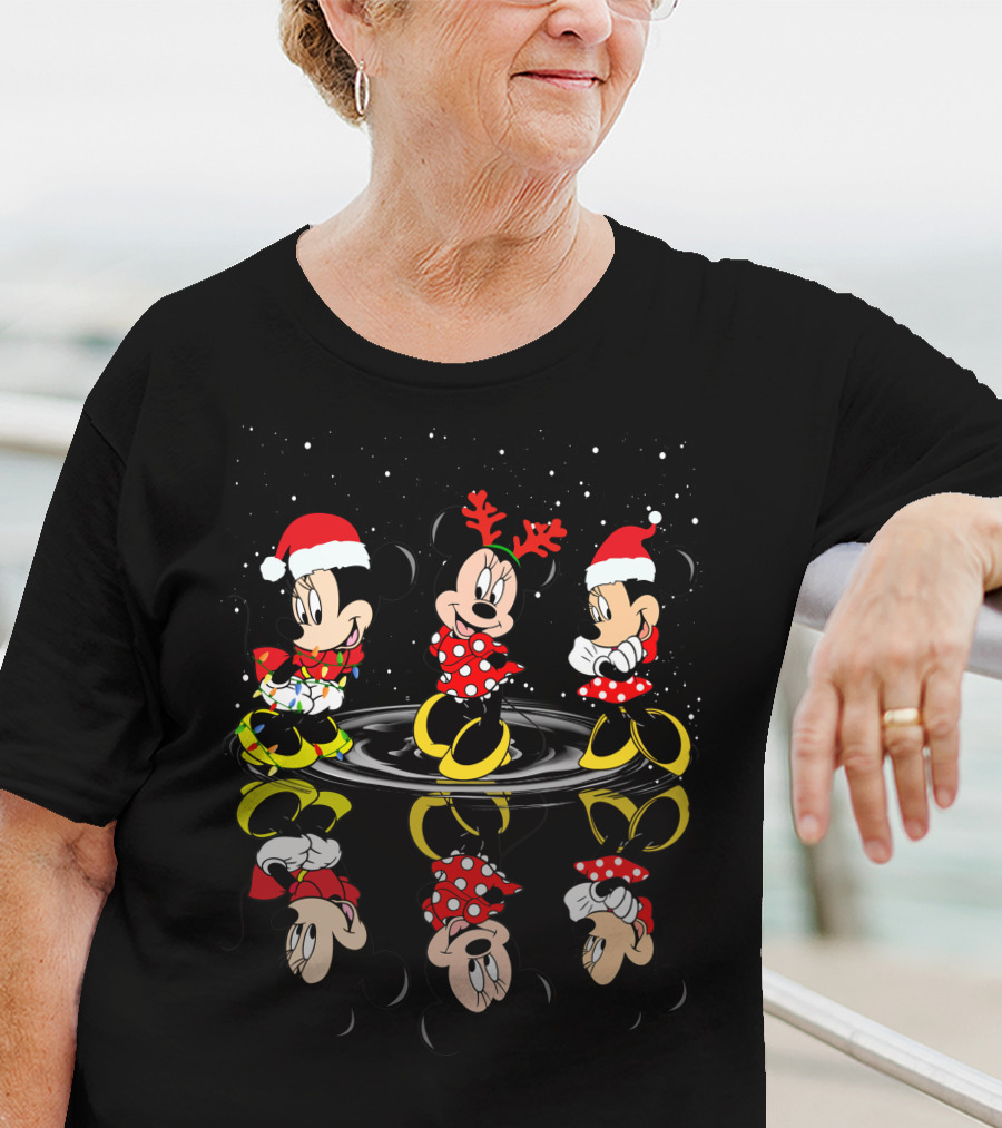 Holiday Mickey And Minnie Christmas Reflections T-Shirt