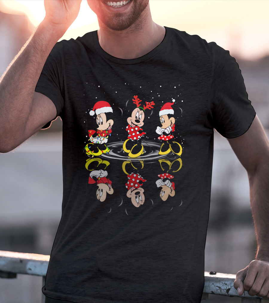 Holiday Mickey And Minnie Christmas Reflections T-Shirt