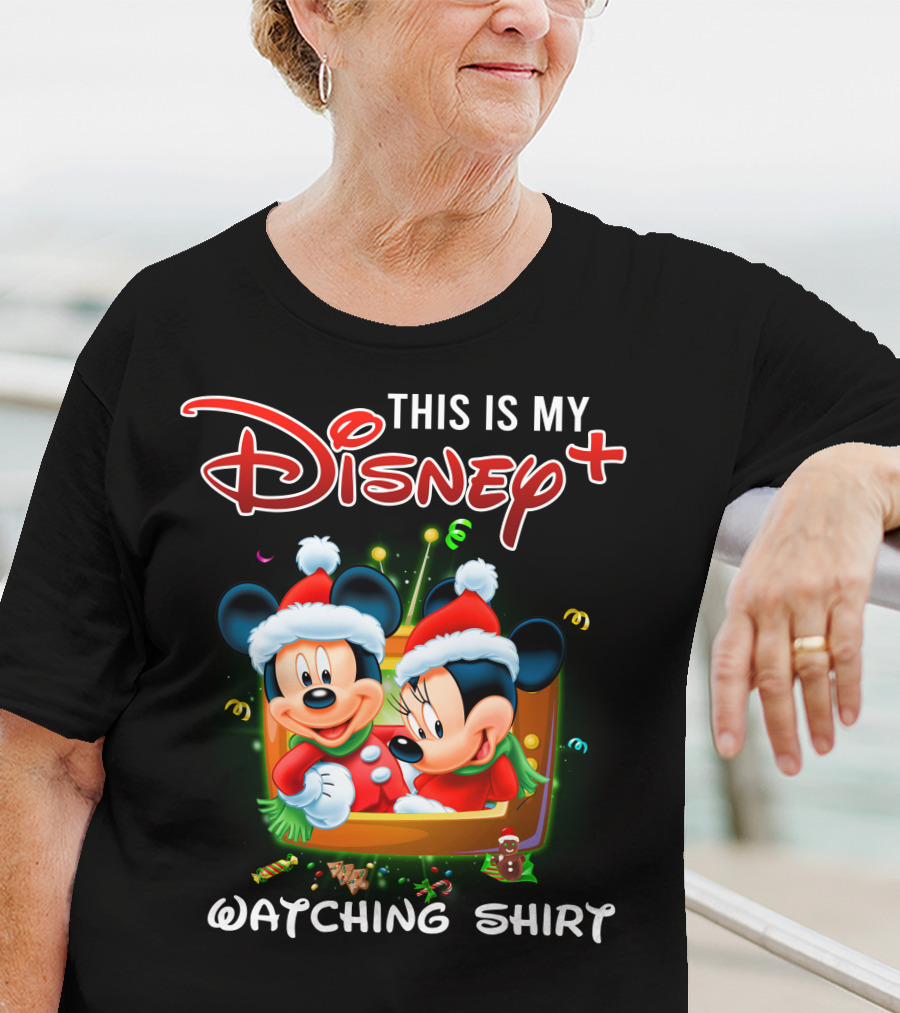 This Is My Disney Plus Watching Shirt Minie And Mickey T-Shirt