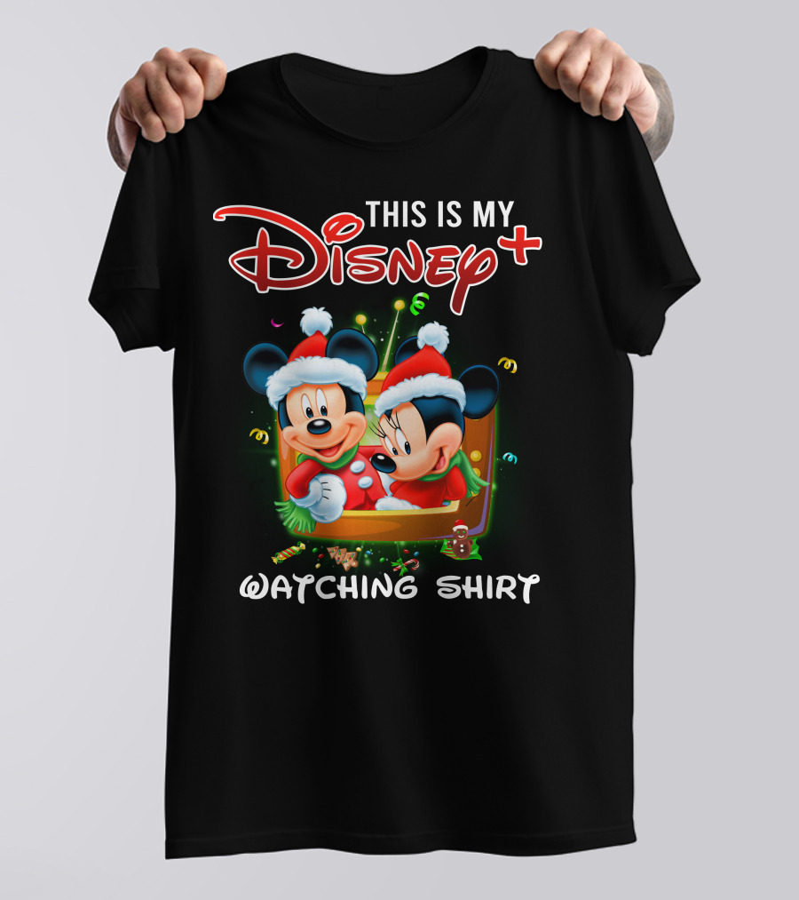 This Is My Disney Plus Watching Shirt Minie And Mickey T-Shirt