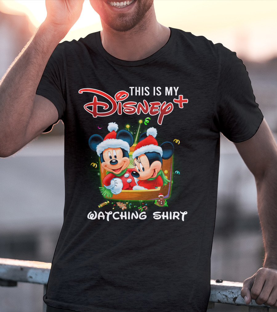 This Is My Disney Plus Watching Shirt Minie And Mickey T-Shirt