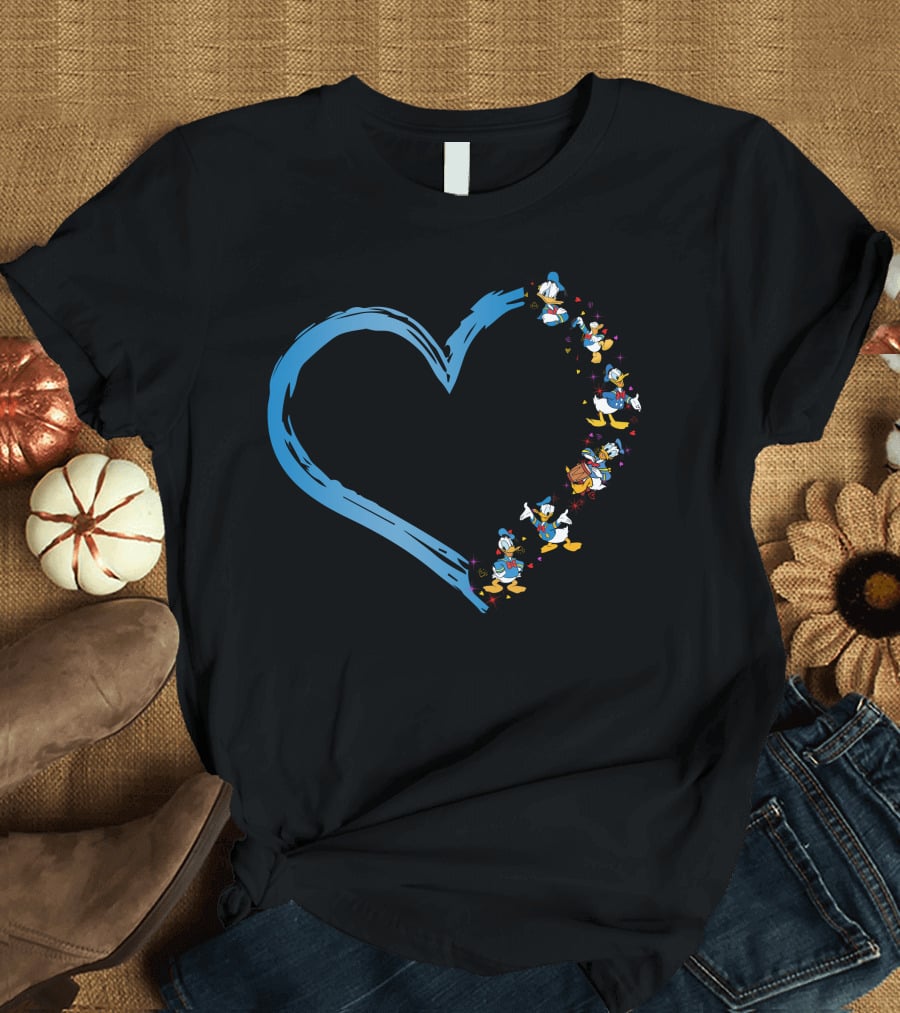 Donald Duck Heart T-Shirt