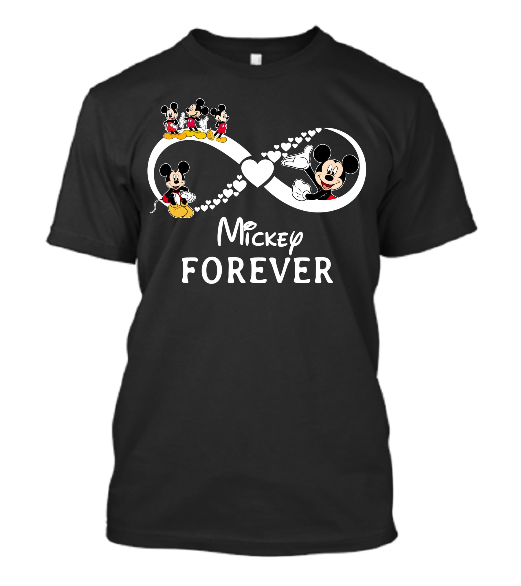 Mickey Forever Infinity Heart Icons T-Shirt