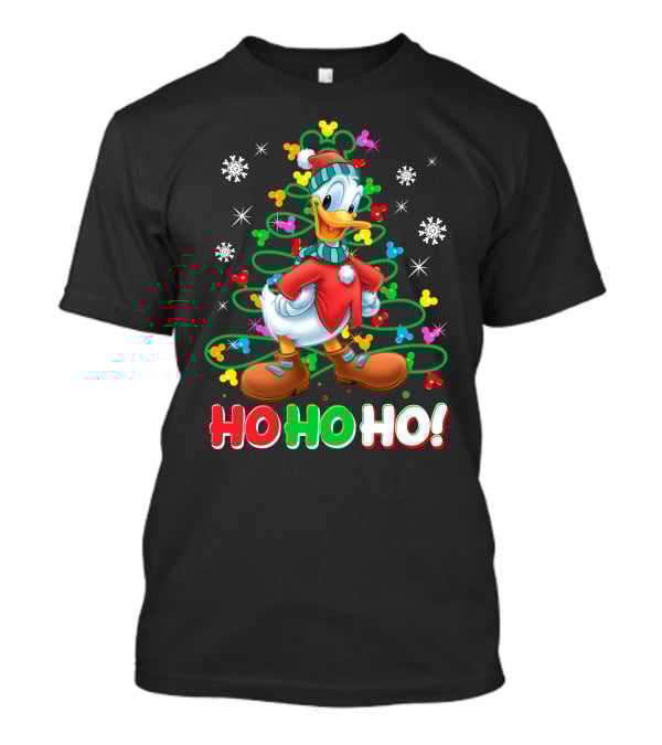 Donald Snowflakes Christmas Ho Ho Ho T-Shirt