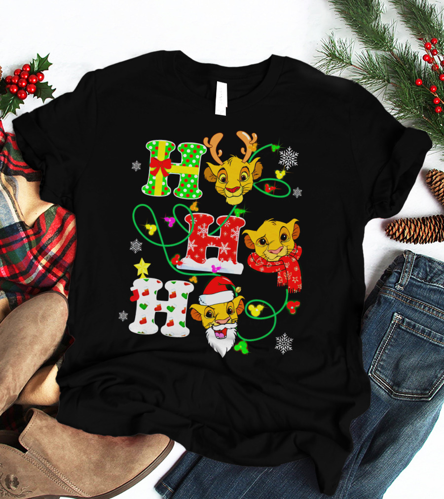 Ho Ho Ho Simba Christmas Holiday Magic T-Shirt
