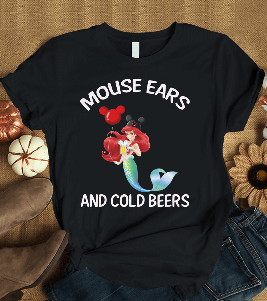 Mouse Ears And Cold Beers Ariel Balloon T-Shirt