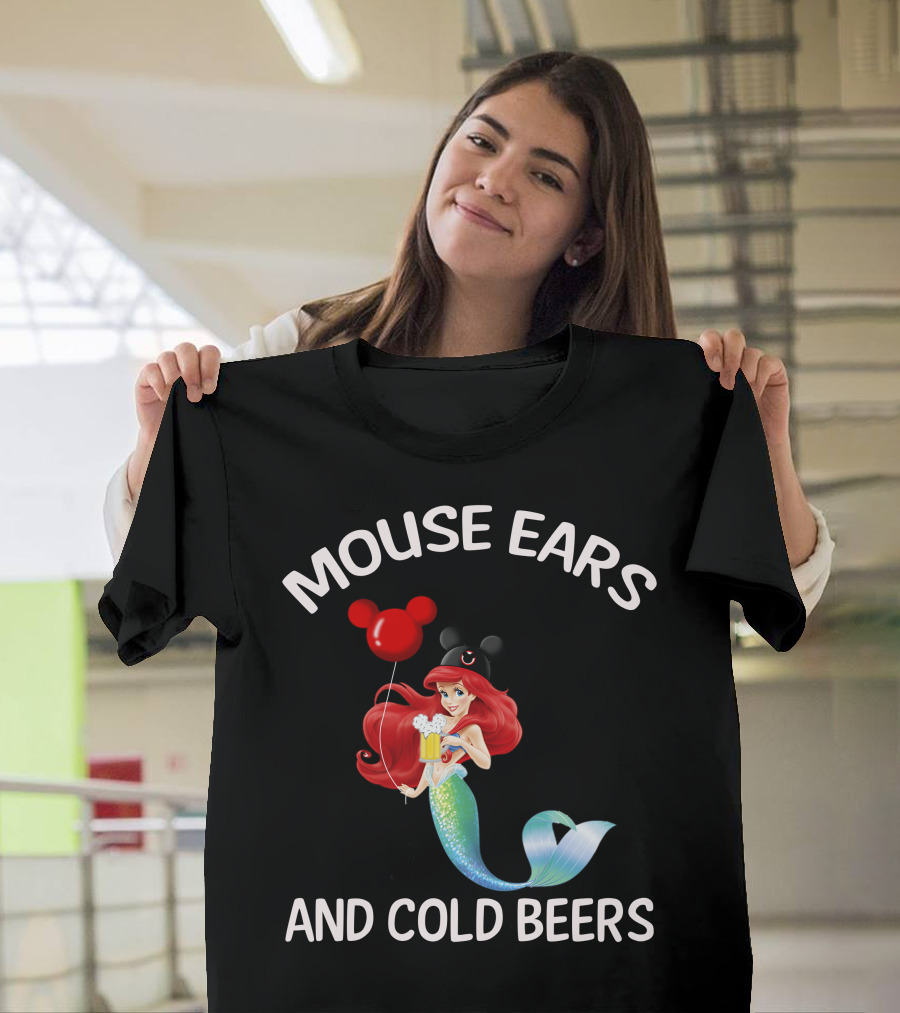 Mouse Ears And Cold Beers Ariel Balloon T-Shirt