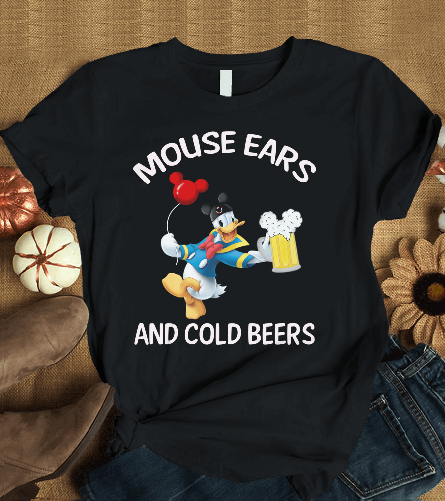 Mouse Ears And Cold Beers Donald Duck T-Shirt