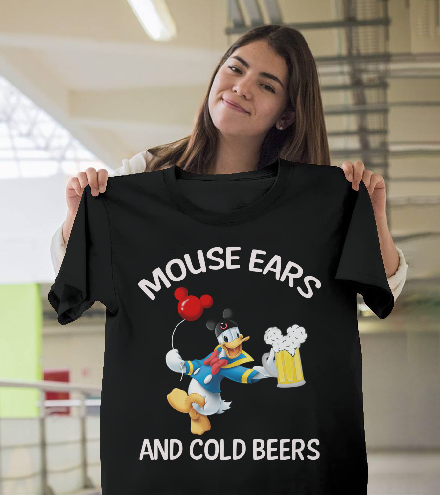 Mouse Ears And Cold Beers Donald Duck T-Shirt