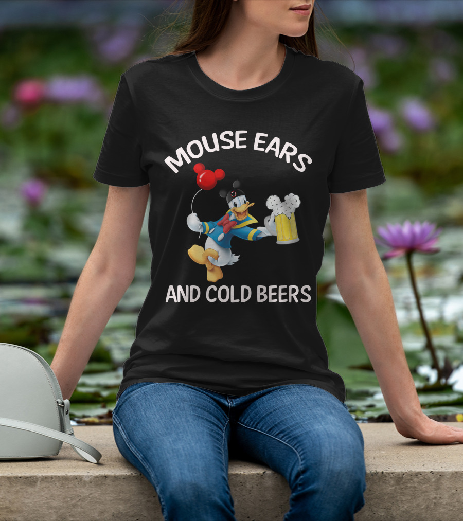 Mouse Ears And Cold Beers Donald Duck T-Shirt