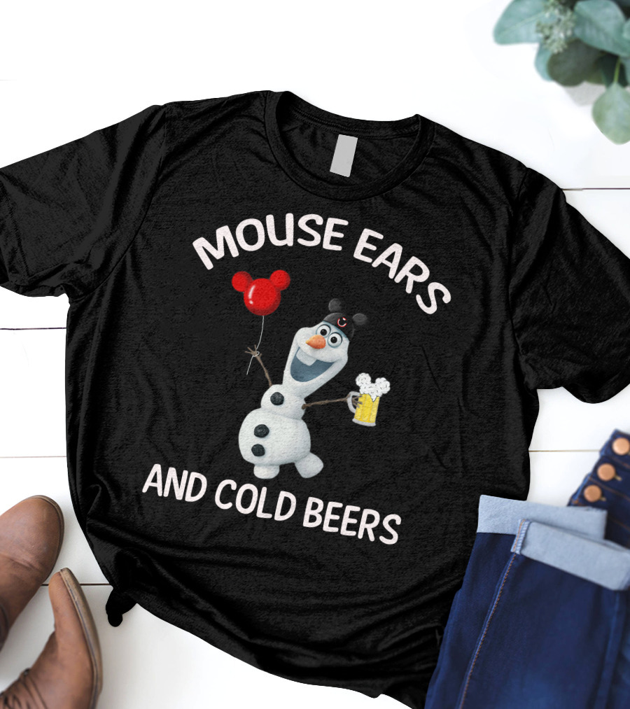 Mouse Ears And Cold Beers Olaf Balloon T-Shirt