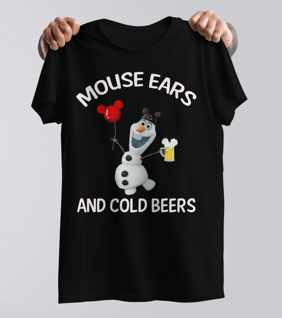 Mouse Ears And Cold Beers Olaf Balloon T-Shirt