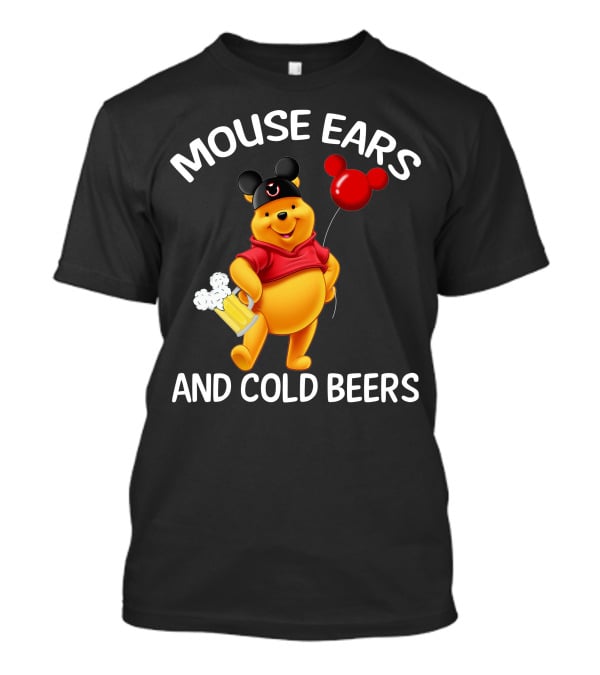 Mouse Ears And Cold Beers Balloon And Mug T-Shirt