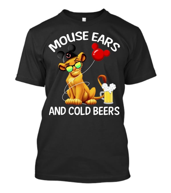 Mouse Ears And Cold Beers Simba Balloon T-Shirt