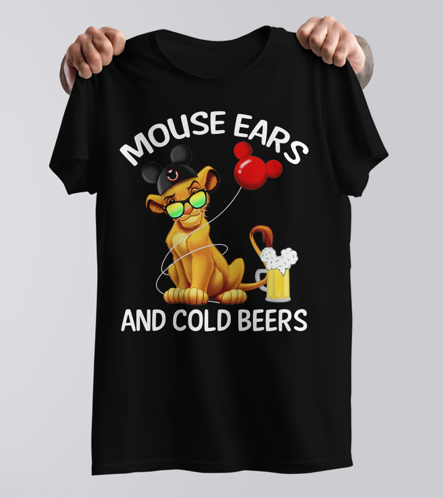 Mouse Ears And Cold Beers Simba Balloon T-Shirt
