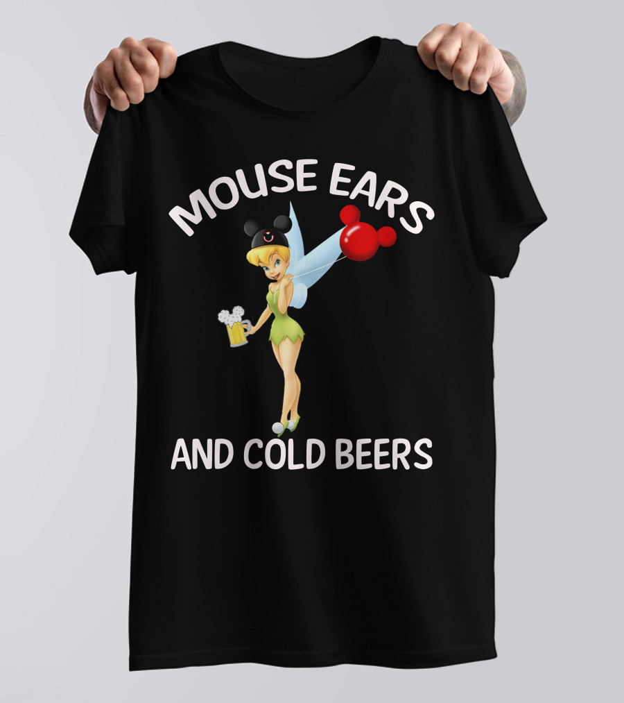 Mouse Ears And Cold Beers Tinker Bell T-Shirt