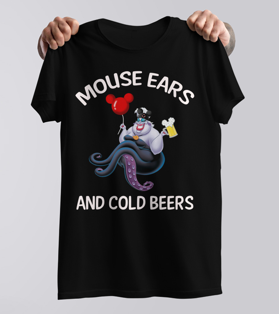 Mouse Ears And Cold Beers Ursula Balloon Beer Mug T-Shirt