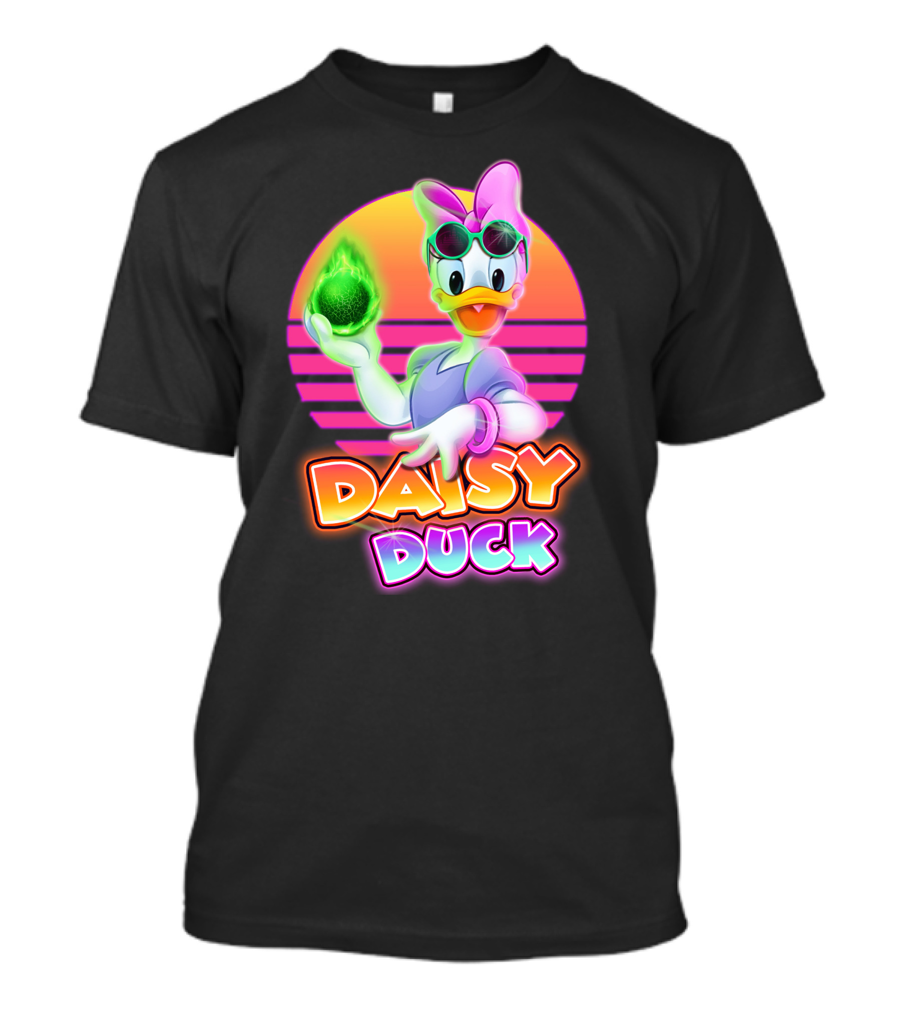 Daisy Duck Neon Glow Vintage Retro Aesthetic T-Shirt