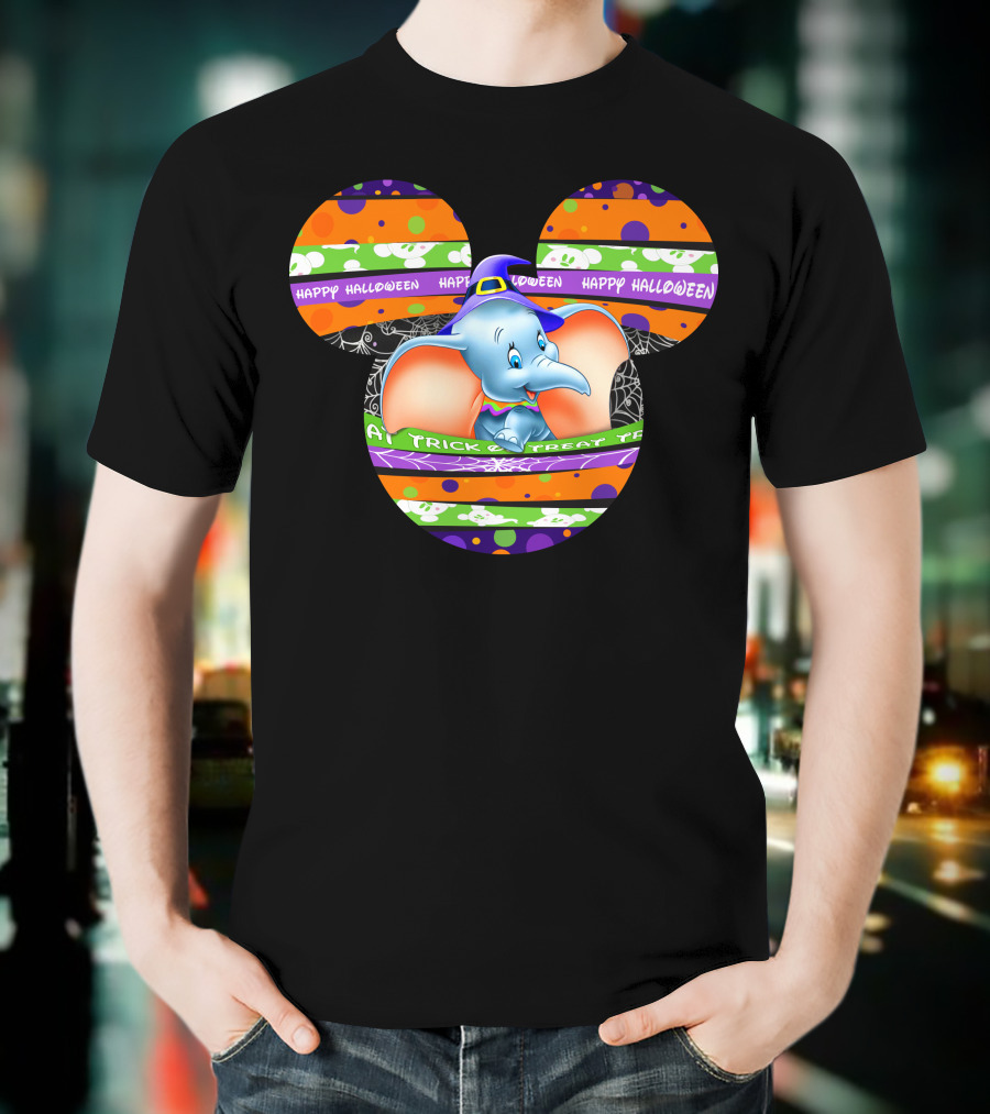 Dumbo Happy Halloween Mickey Trick Or Treat T-Shirt