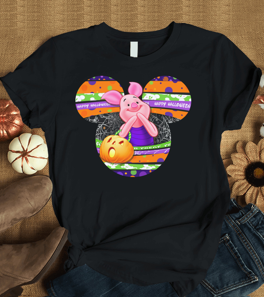Piglet Happy Halloween Trick Or Treat T-Shirt