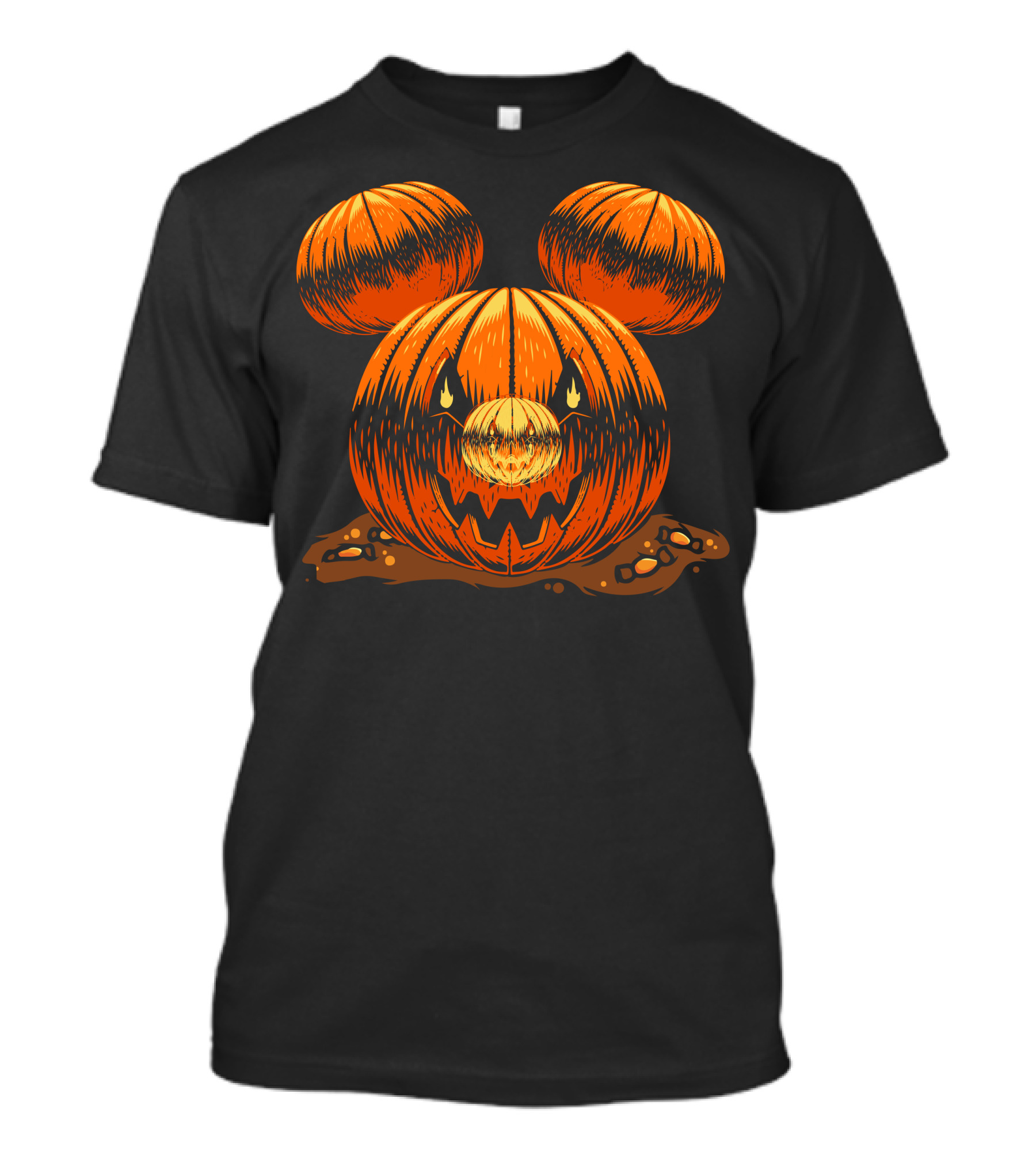 Halloween 76 Pumpkin Mouse Ears Jack-O'-Lantern T-Shirt