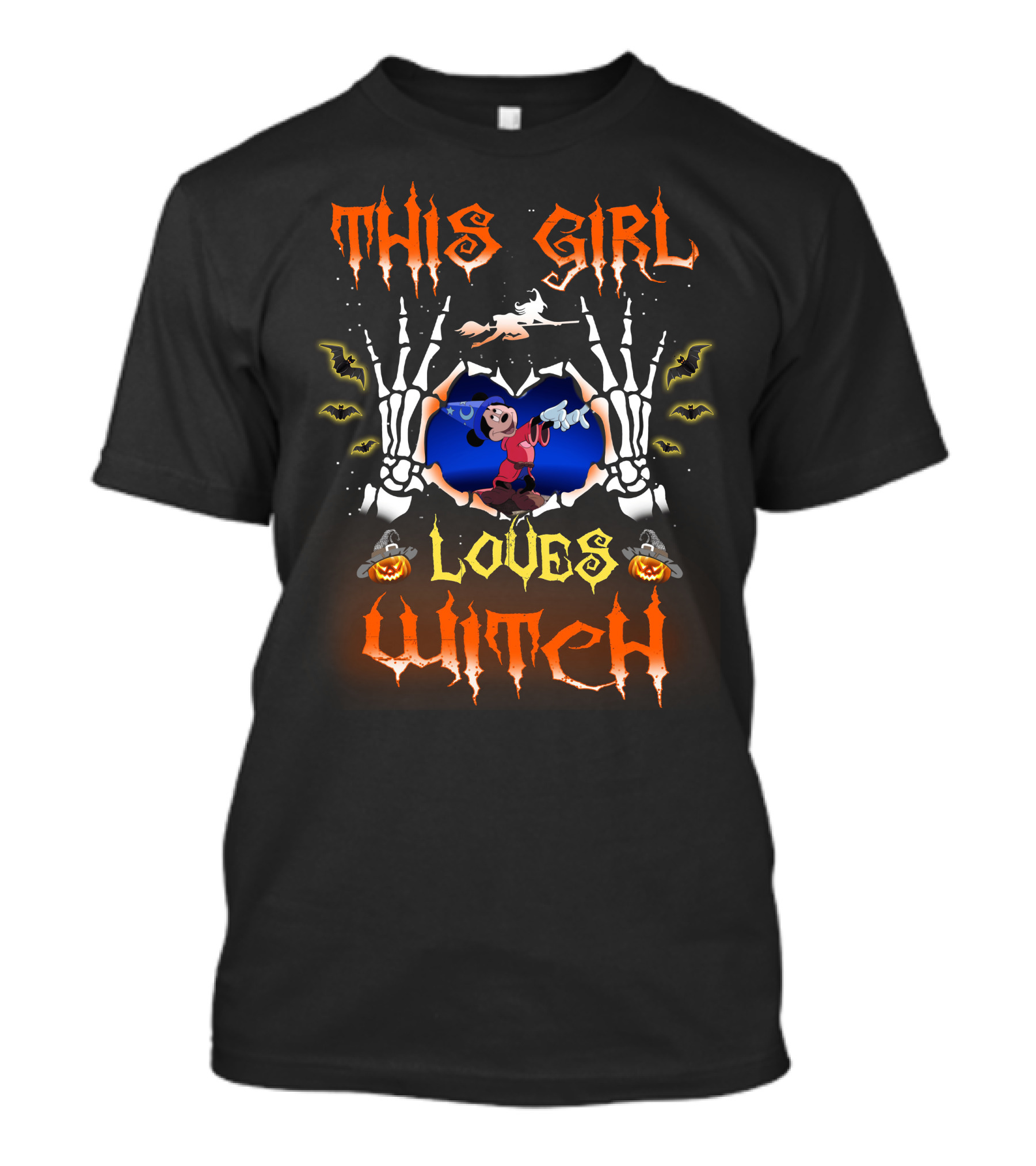 This Girl Loves Witch Halloween 85 T-Shirt