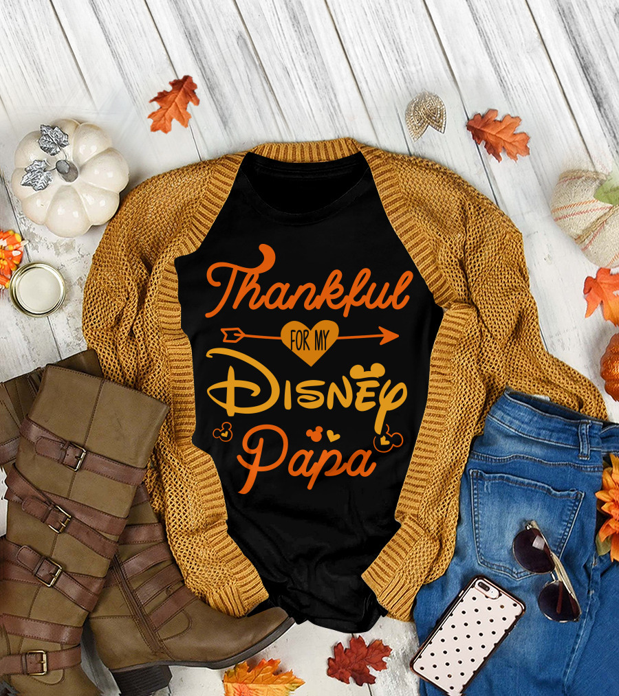 Thankful For My Disney Papa T-Shirt