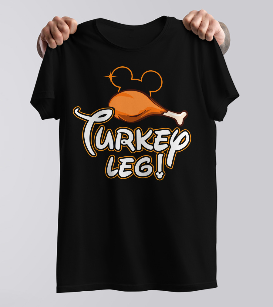 Turkey Leg Thanksgiving 29 Mickey Mouse Ears T-Shirt