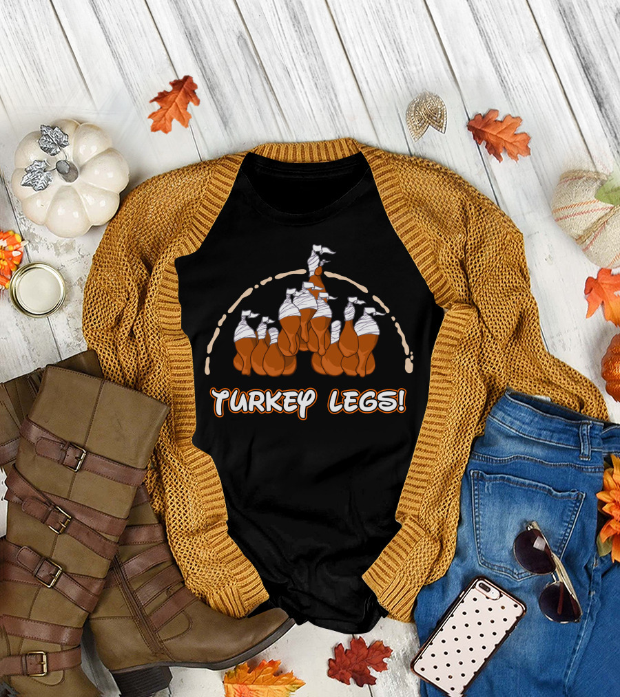 Thanksgiving 30 Turkey Legs Castle T-Shirt