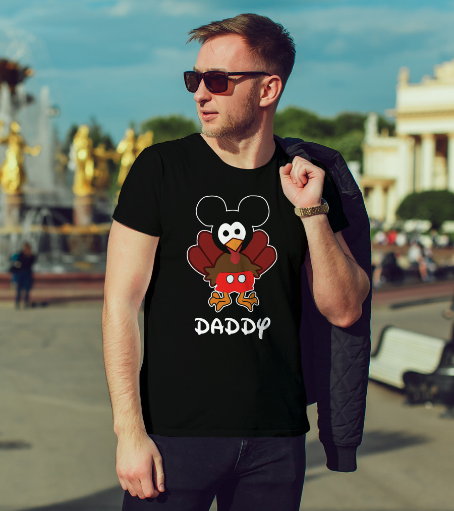 Daddy Thanksgiving 31 Mickey Turkey T-Shirt