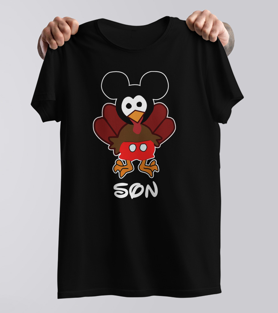 Thanksgiving 33 Son Mouse Turkey T-Shirt