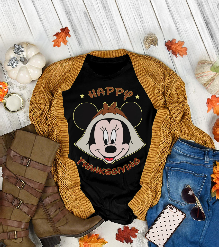 Happy Thanksgiving Minnie Mouse T-Shirt