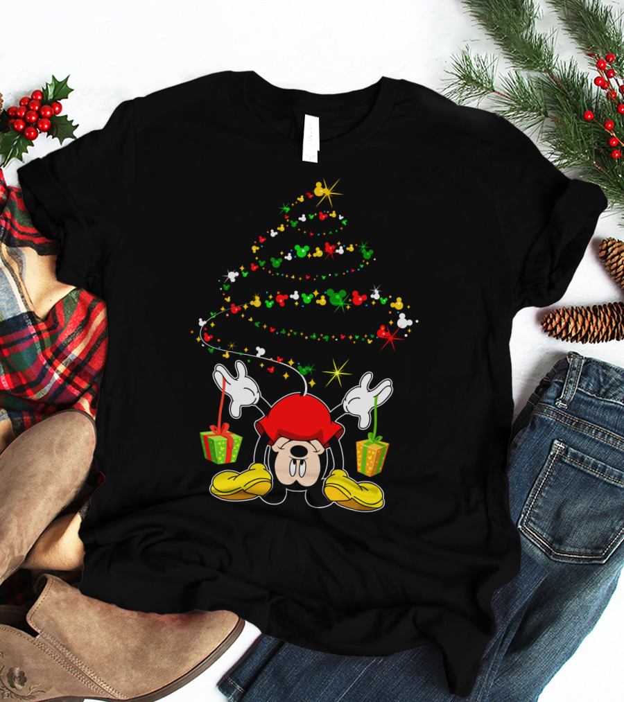 Merry Christmas 102 Holiday Cartoon Character Festive Tree T-Shirt