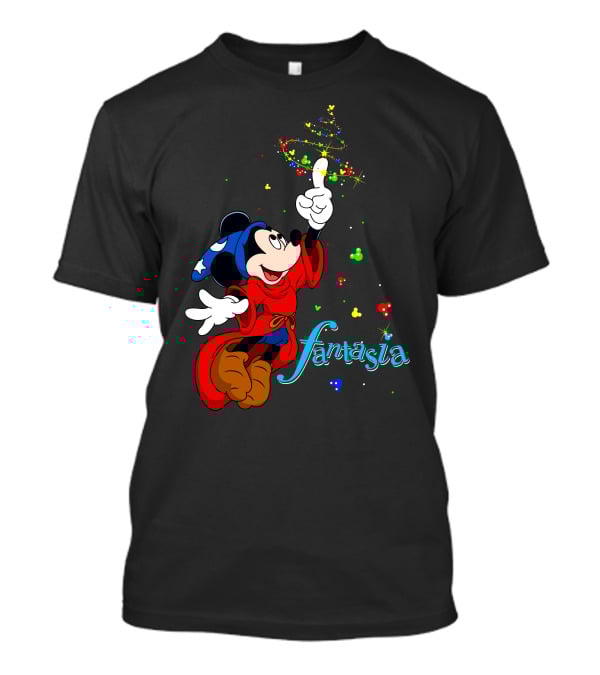 Fantasia Merry Christmas 110 Disney Mickey Mouse Sorcerer Iconic Classic T-Shirt