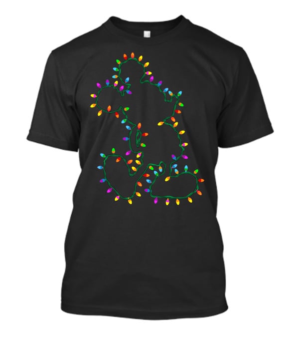 Merry Christmas Mickey Mouse Lights T-Shirt