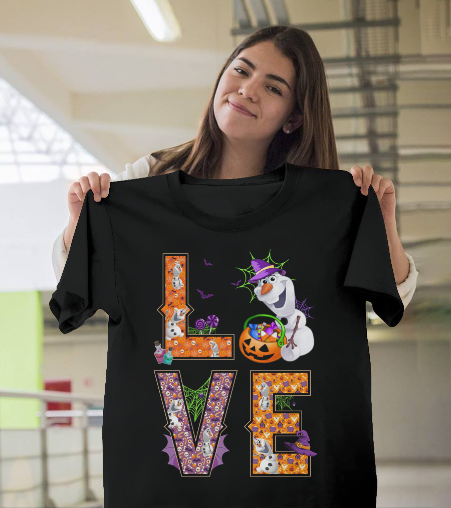 Love Olaf Halloween Magic Pumpkin Candy Fun T-Shirt