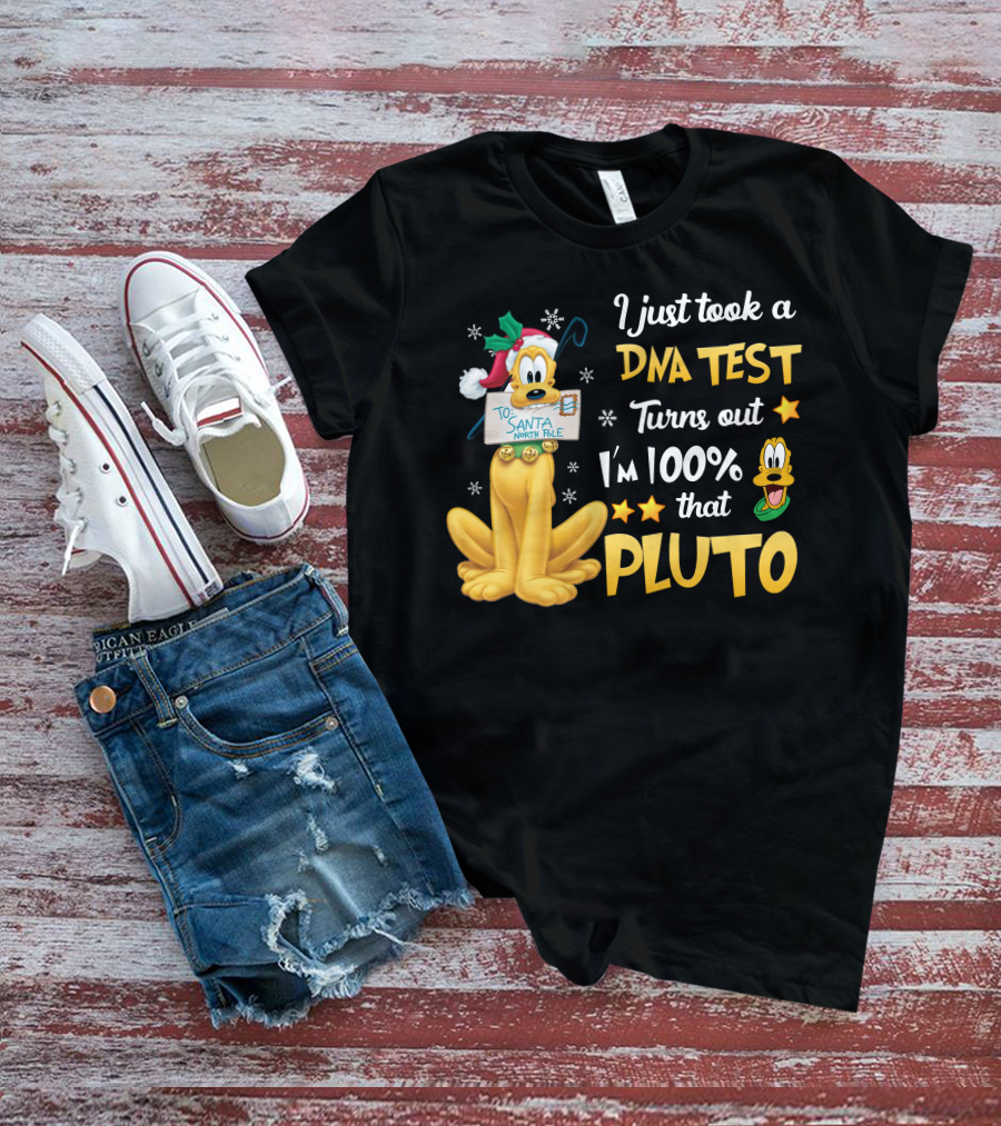 I Just Took A Dna Test Turns Out I'm 100% That Pluto Santa North Pole T-Shirt