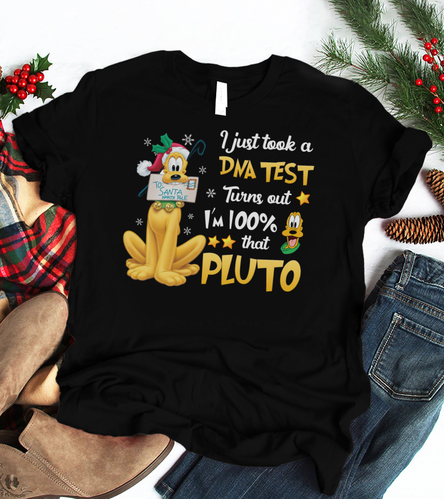I Just Took A Dna Test Turns Out I'm 100% That Pluto Santa North Pole T-Shirt
