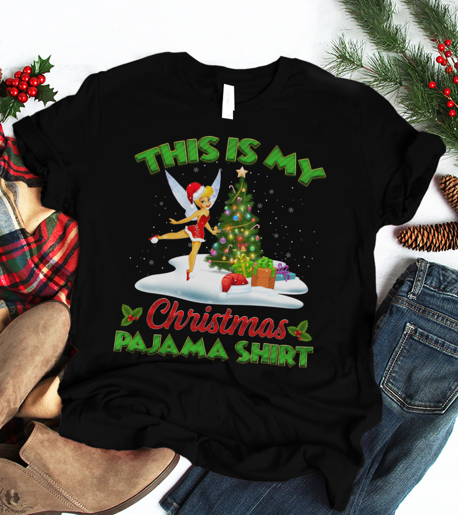 This Is My Christmas Pajama Shirt Tinker Bell T-Shirt