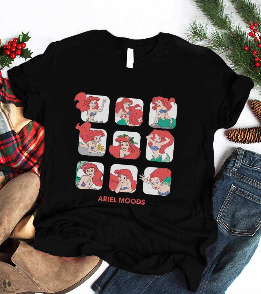 Ariel Moods Disney The Little Mermaid Expressions T-Shirt