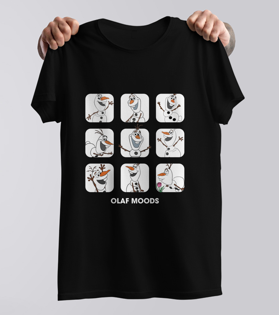 Olaf Moods Disney Frozen Character Faces Collection T-Shirt