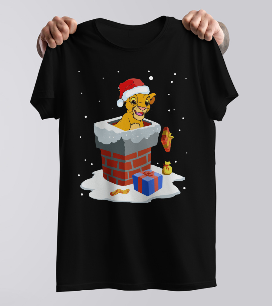 Simba Santa Chimney Christmas Festive Delight T-Shirt