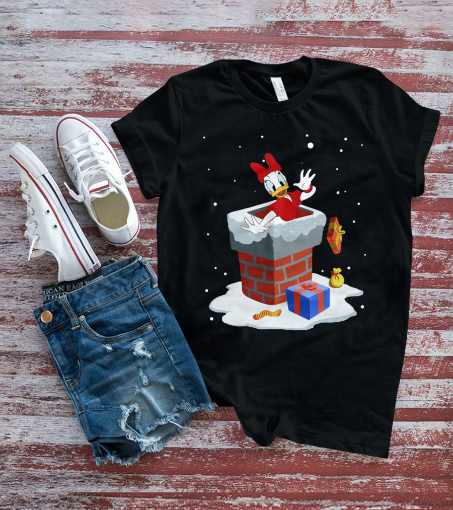 Daisy Duck Christmas Chimney Surprise T-Shirt