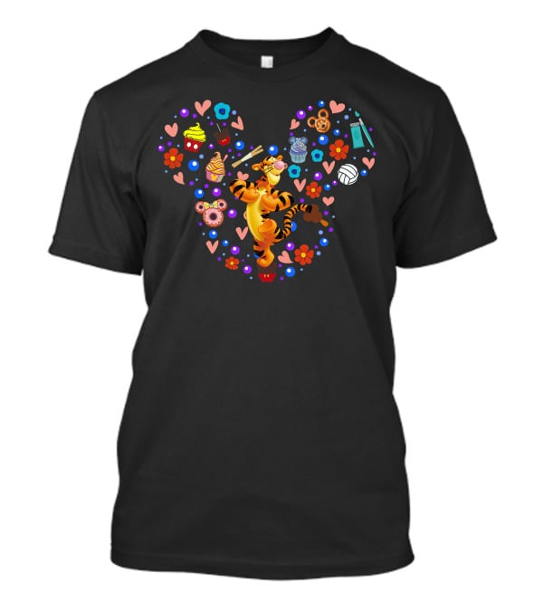 Tigger Disney Collection Food And Treats Heart T-Shirt