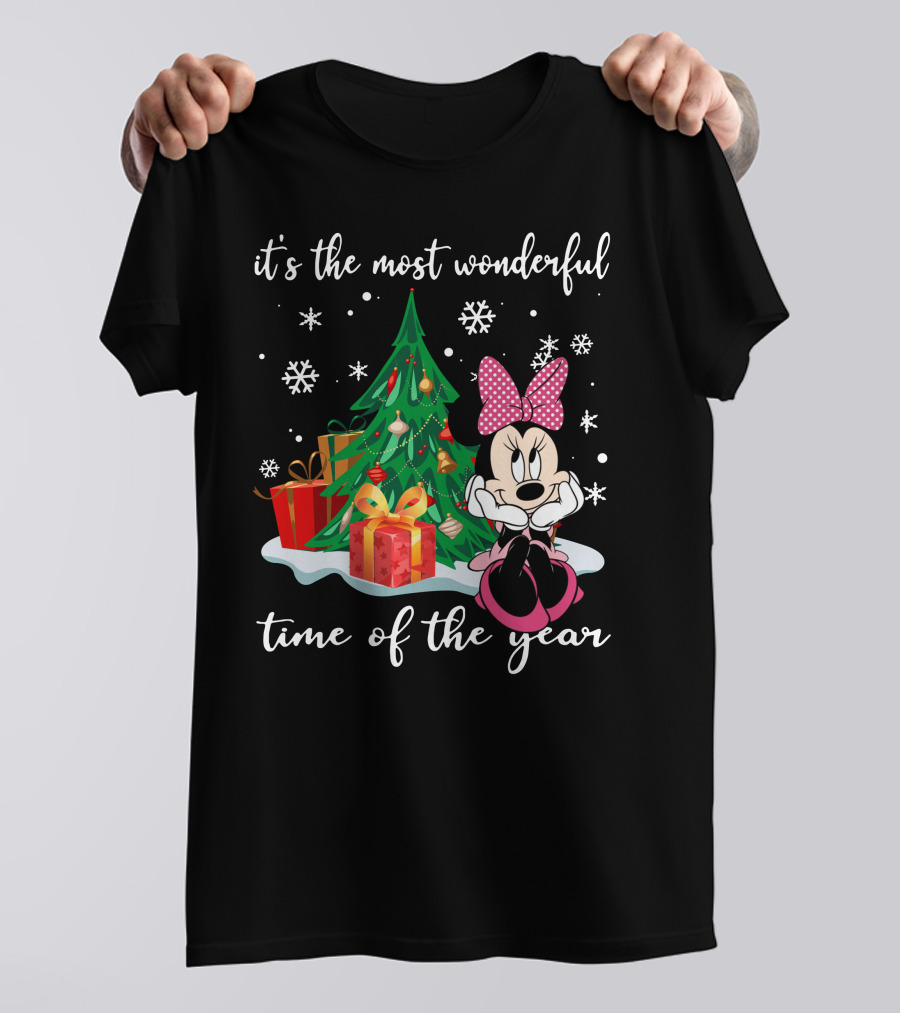 It's The Most Wonderful Time Of The Year Minnie Christmas Tree T-Shirt